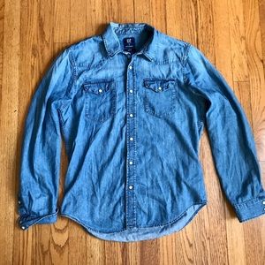 Gap Western Denim Shirt Medium